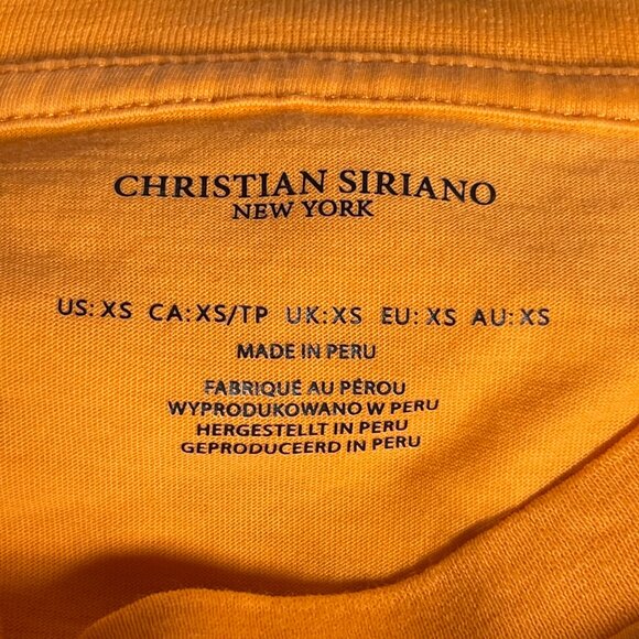 Christian Siriano New York Orange T-Shirt Size XS - Picture 3 of 3